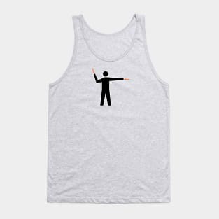 Airplane Marshaller RIGHT Signal Tank Top